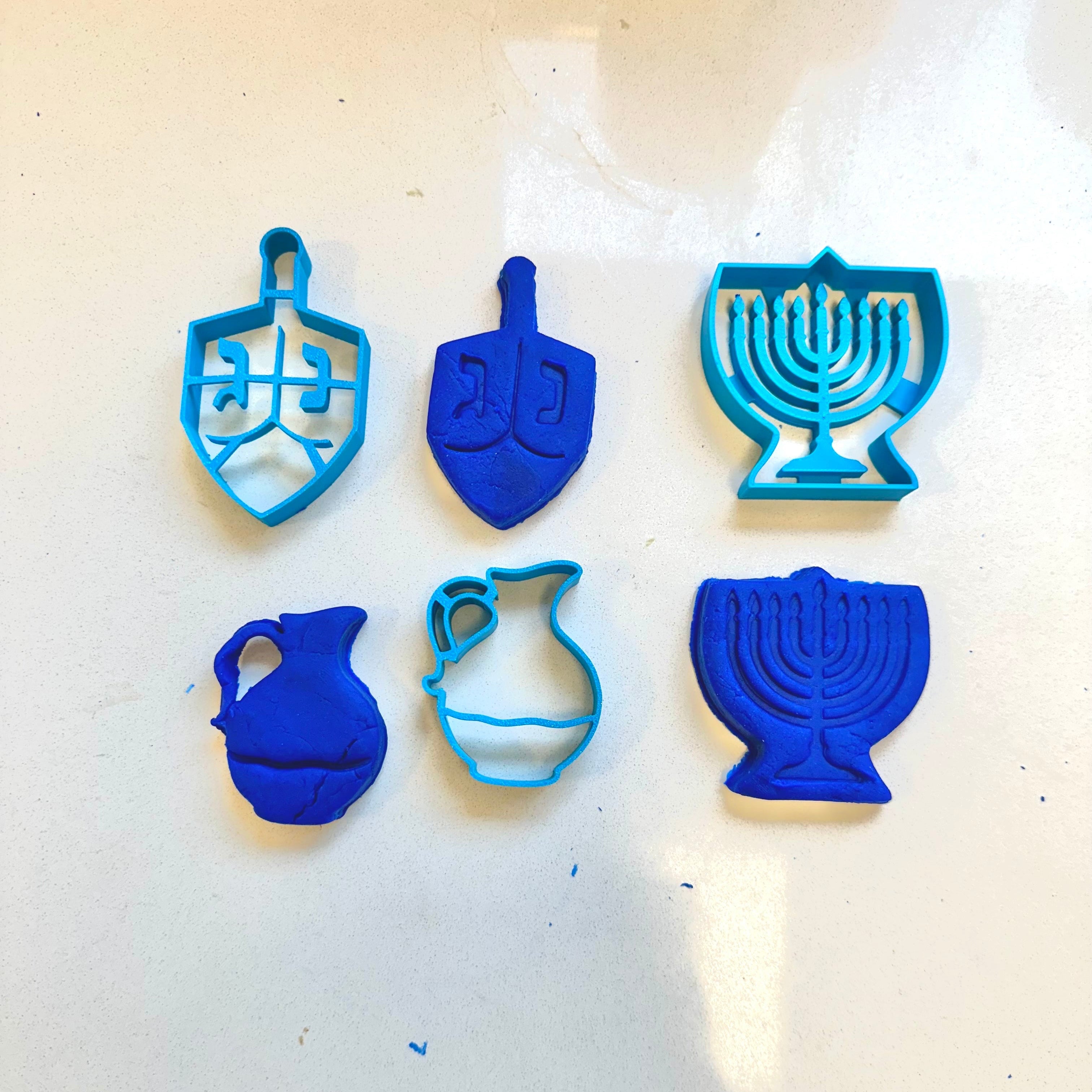 שבלונות לבצק בנושא חנוכה